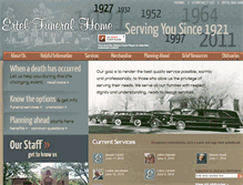 Tablet Screenshot of ertelfuneralhome.com